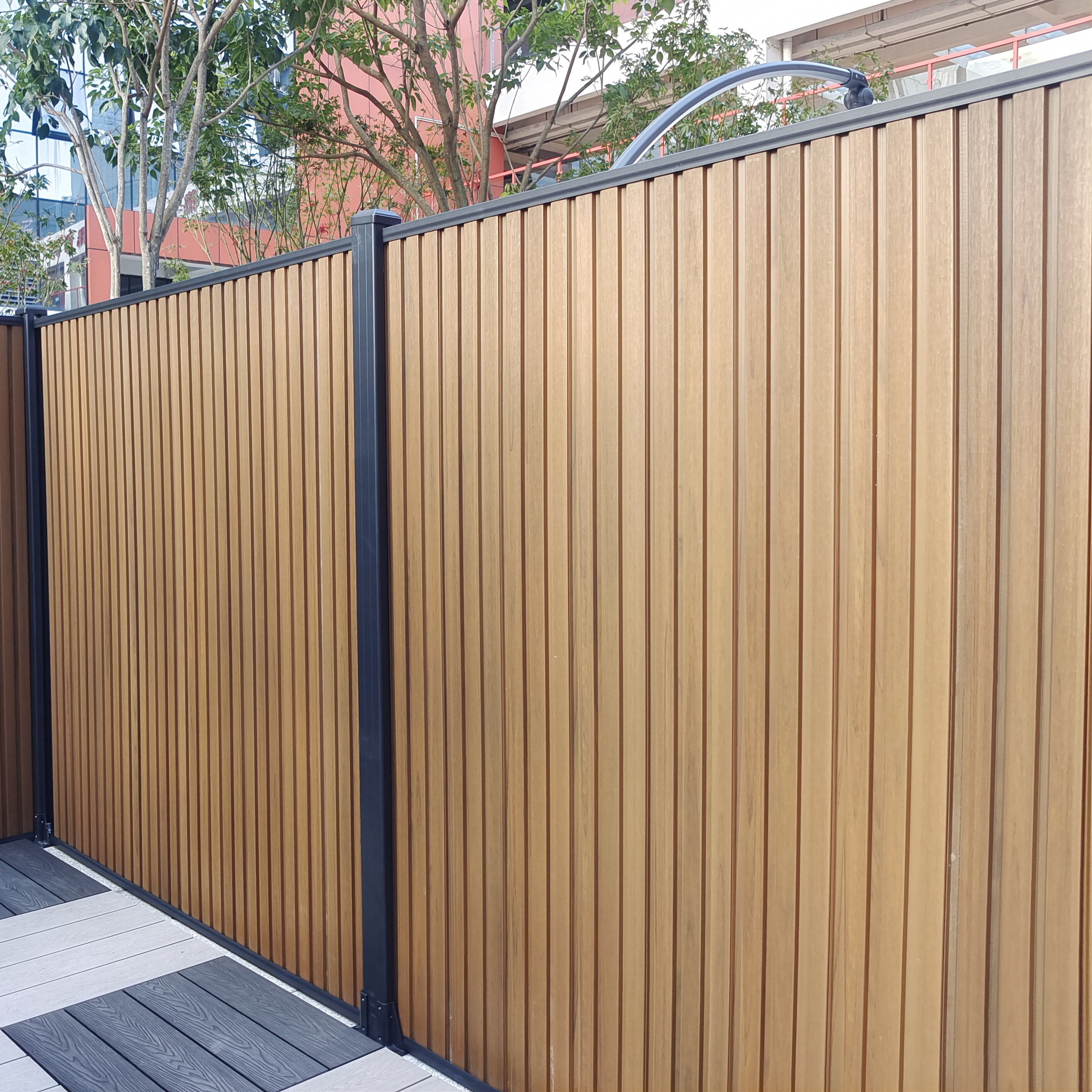 Composite Slat Wall Fence B