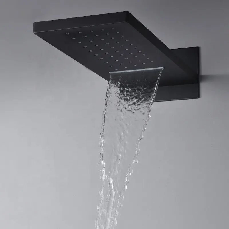 Brass Concealed Shower Set Eco-friendly Shower Head of Three Colors