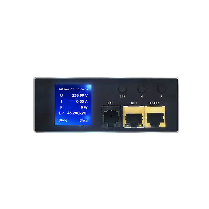Smart IP PDU Meter Support SNMP Protocol with RJ45, Temperature &Humidity and RS485 Ports