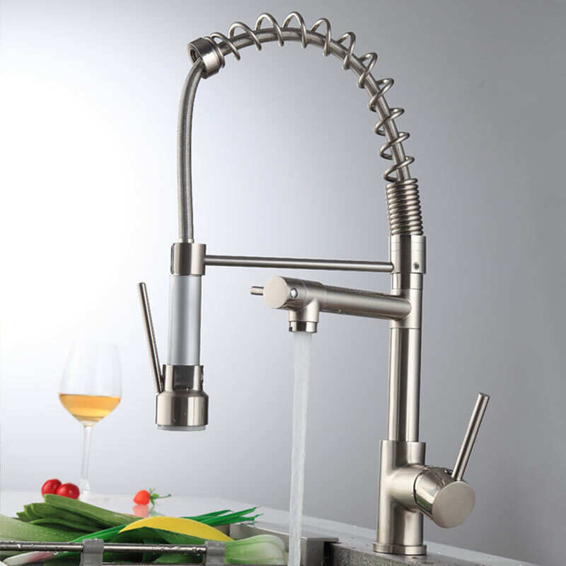 2024 Classic Spring 360° Rotated Kitchen Faucet with Pull-Out Function