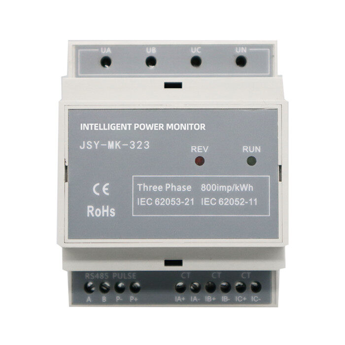 DIN RAIL Трехфазный счетчик мощности электрический энергия Smart Meter WiFi 4G Беспроводная связь.