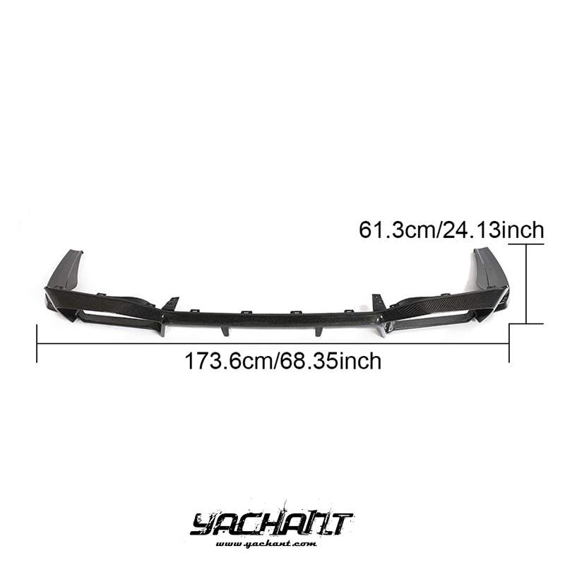 YCBMX4001LCF 2019-2021 BMW X4M F98 3D Design Style Rear Diffuser Lip CF (2).jpg