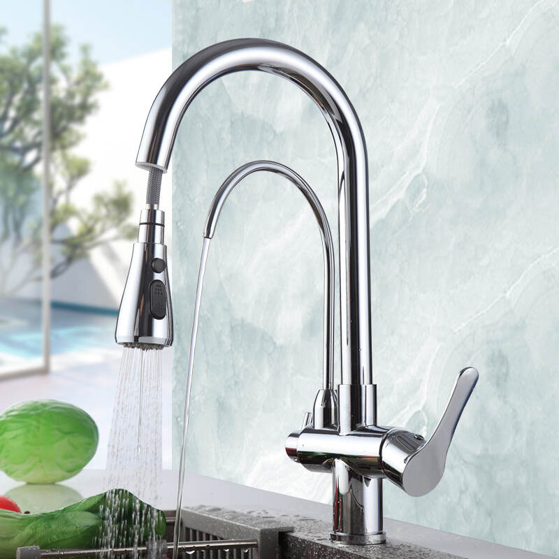 Kitchen Faucet with Water Filter Purifier and Pull Down Spray Function