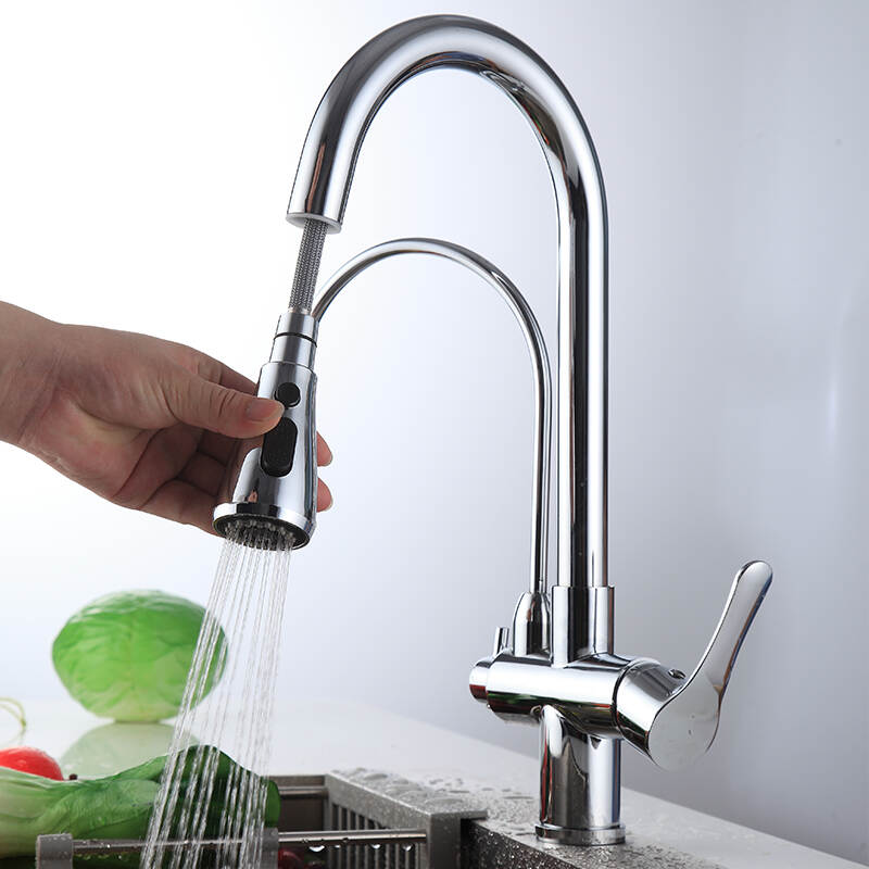 Kitchen Faucet with Water Filter Purifier and Pull Down Spray Function