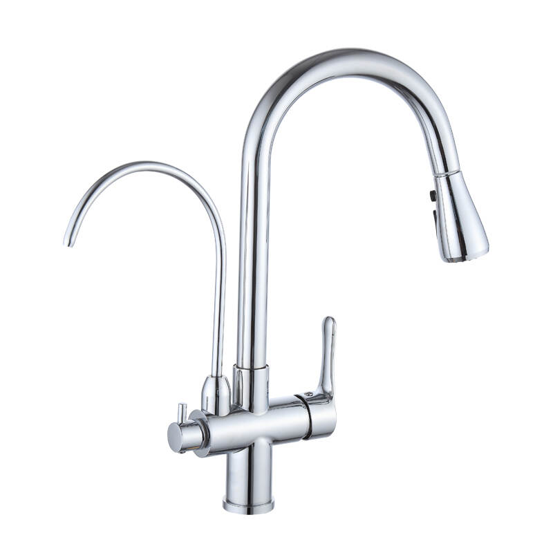 Kitchen Faucet with Water Filter Purifier and Pull Down Spray Function