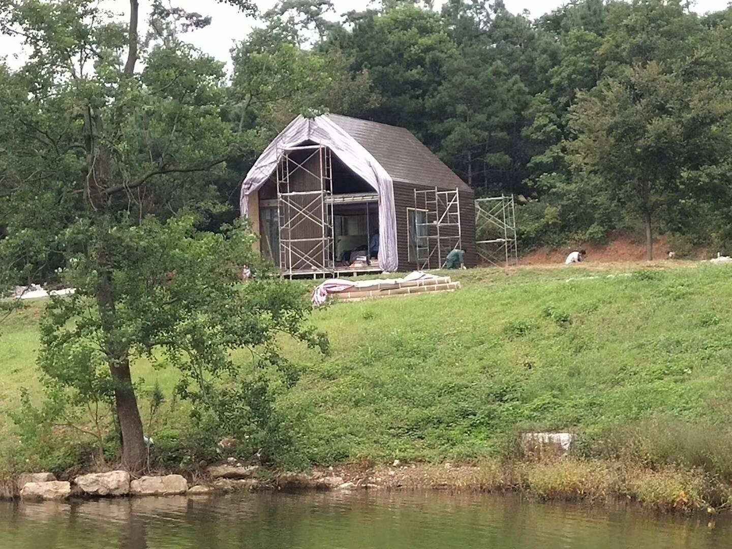 2 floor tiny cabin exporter, A frame tiny house design, tiny house A frame cabin, A-frame tiny houses, 2 floor tiny cabin company