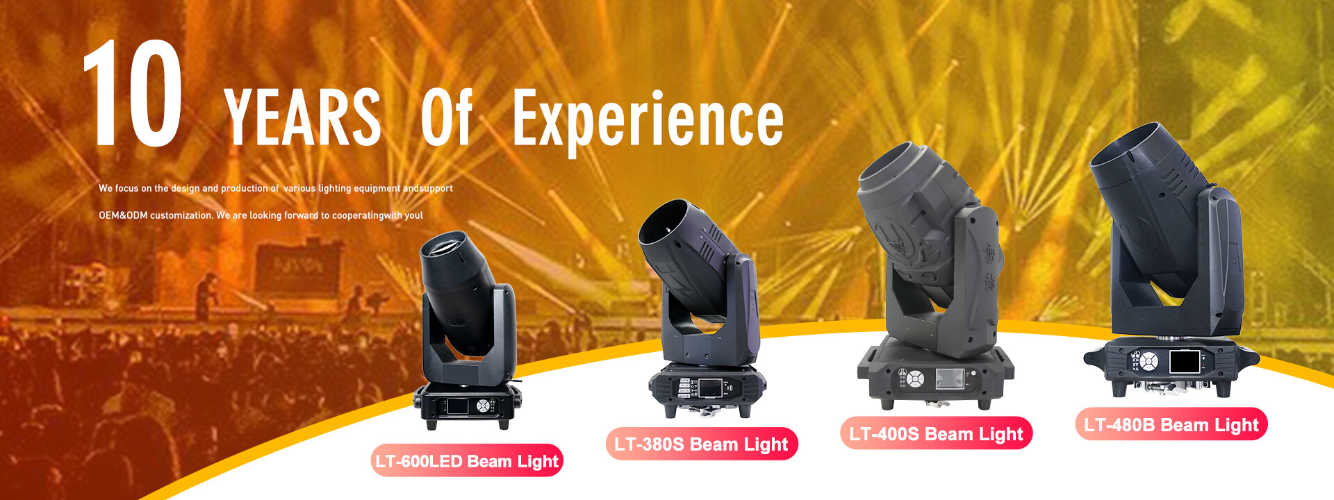 Follow spot light Super beam moving head light Led wall wash light Strobe light Haze fog effet machine