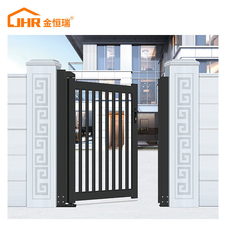 Ornamental elegant main aluminum gate for garden or home