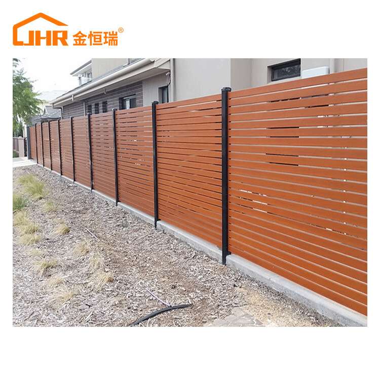 JHR Factory Directly Supply Country High Quality Aluminum Ornaments Fence Panels Metal Fencing Material Outdoor Farm Fence