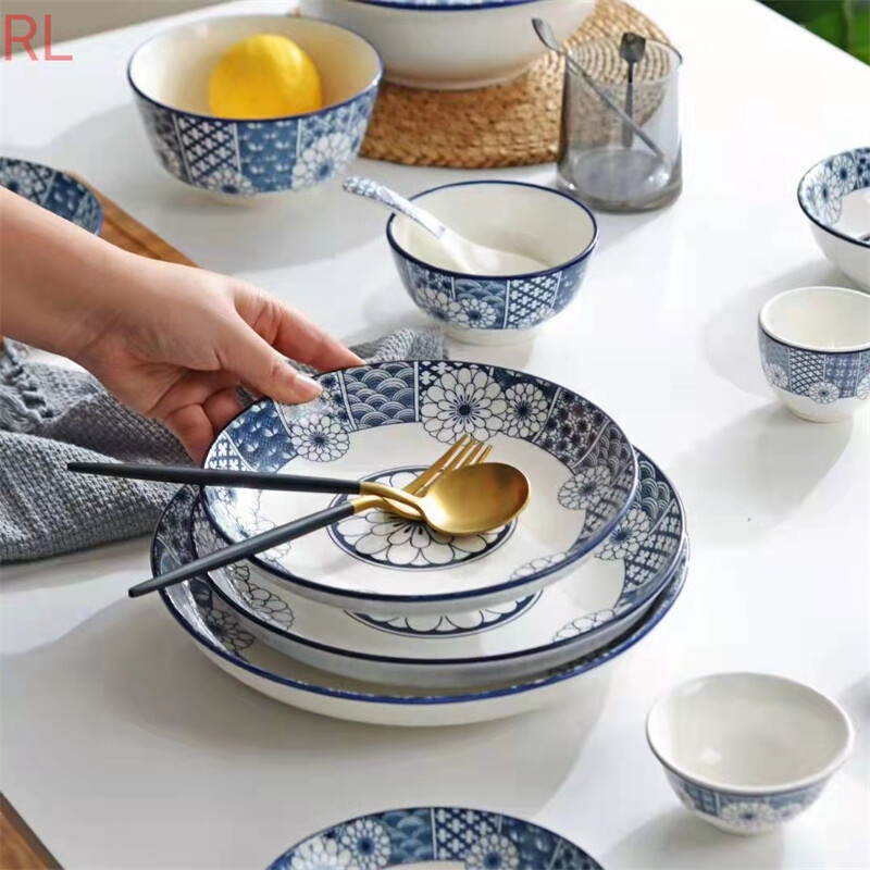 Chinese Style Dinnerware Sets, Chinese Style Dinnerware, Blue And White Ceramic Dinnerware, Wholesale Fine China Dinnerware