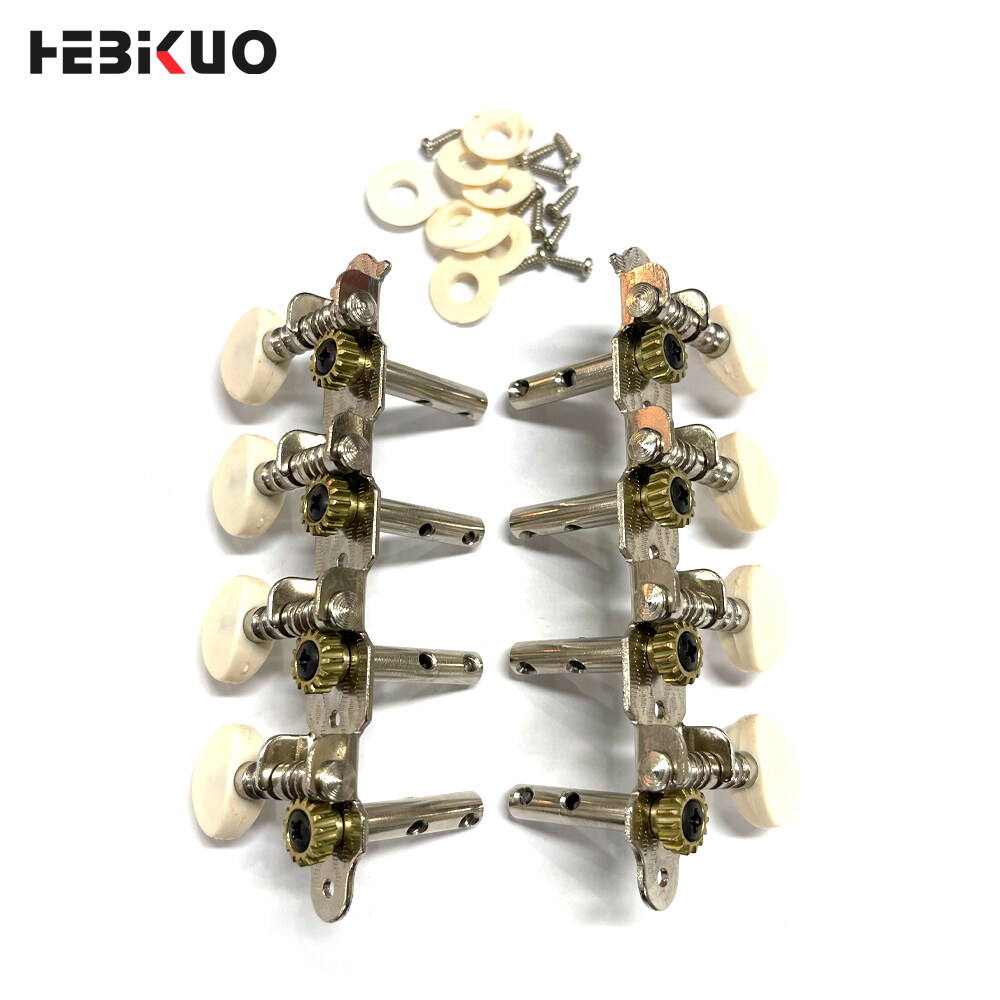 4-piece double hole steel column string button 8-string bell string winding device