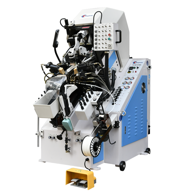 Machinery Supplier Tenghong TH-N737MA 9 pincers hydraulic automatic cementing shoe toe lasting machine