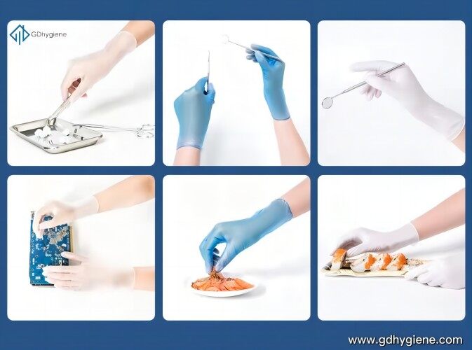 What are the advantages of disposable nitrile gloves? Where does it apply?