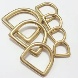 Hot Sales Solid Brass D Buckle Handbag Hardware Metal D Ring