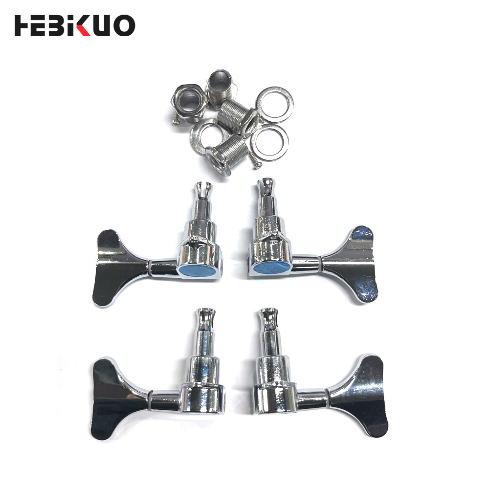 Guitar Instrument Accessories Quality Metallic Silver Electric Guitar Tuner Strings Buttons