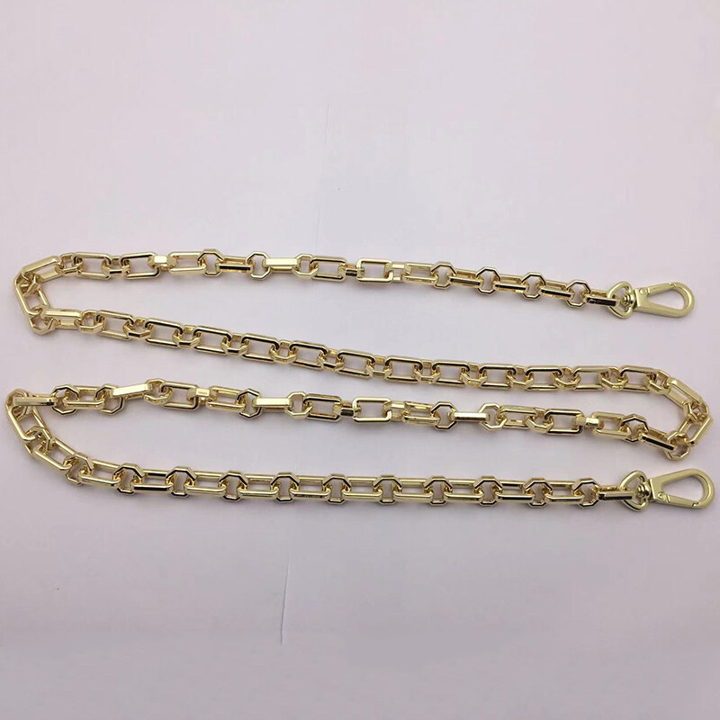 High Quality Metal Handbag Chains For Bags Accessories Purse Shoulder Handbag Chain Strap Curb Black Metal Lady Chains Bag