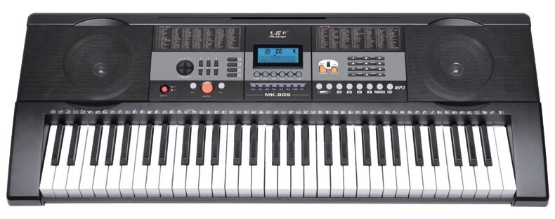 61 key force sensing piano keyboard with LCD display