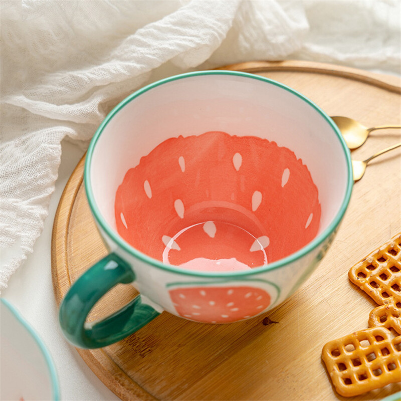 mug bowl with handle,cereal mug,breakfast mug