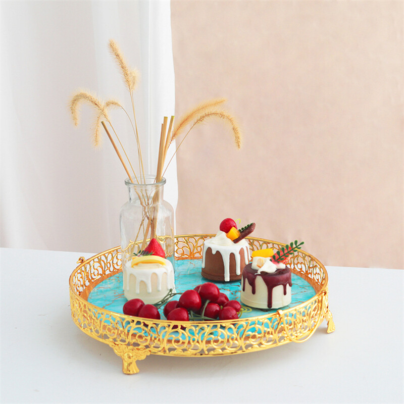 Wholesale Gold Rim Ceramic Cup Cake Stand for Wedding Party