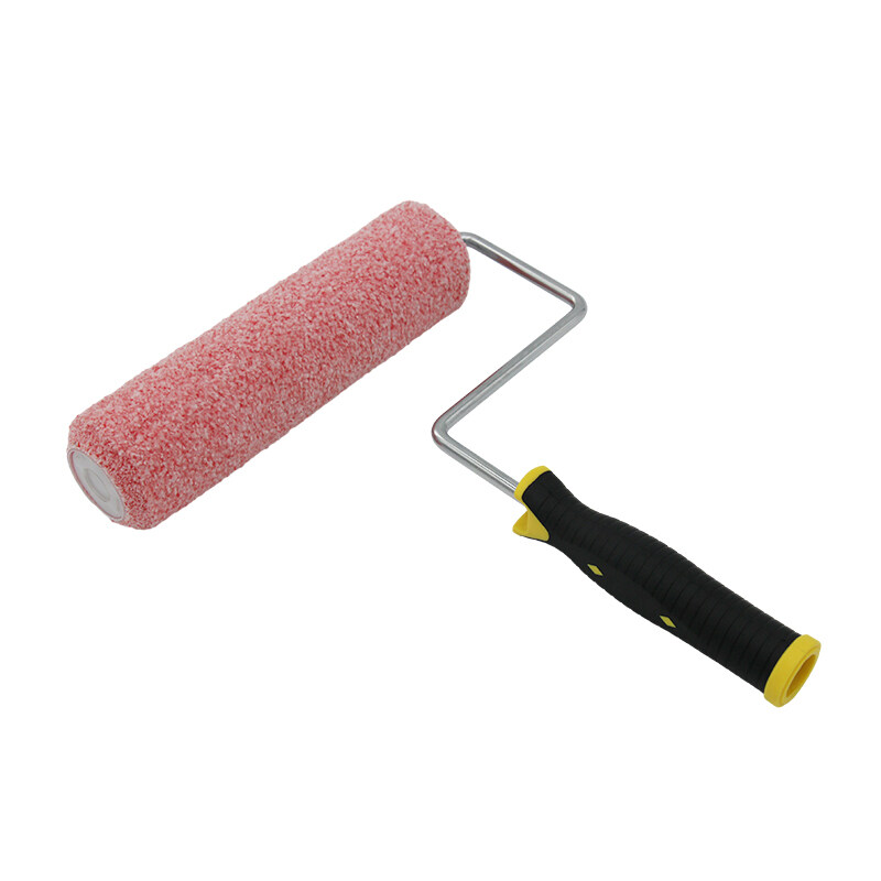 Top selling products 2023 Pink Polyester Roller 38MM Core Diameter Cage Frame Paint Roller With rubber  Handle