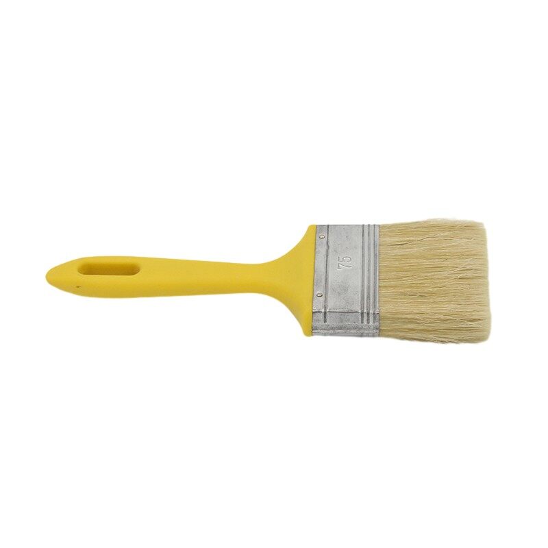 Customized Bristle Paint Brush Yellow Plastic Handle Multipurpose Wall Paint Brush For Marine Painting