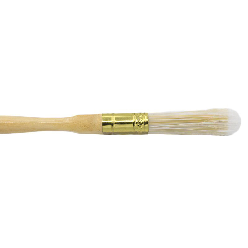 New Era Natural Wood Handle PET Filament Bristle Paint Brush Wide Highline Flat Professional Wall Paint Brushes