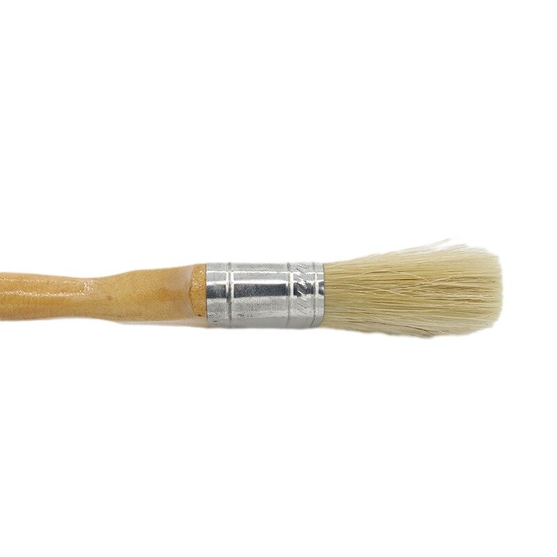 Hot Sale Custom Industrial Bristle Paint Brush Wooden Handle Detail Paint Brush For Wall Decor Painting