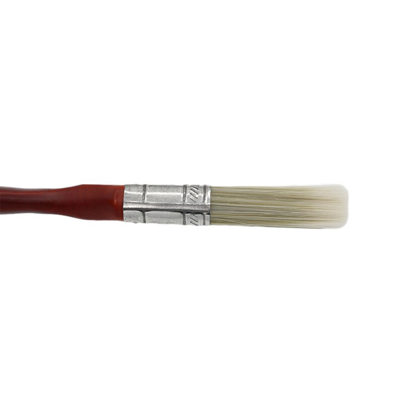 Custom Logo Paint Brushes Wall Professional Wooden Handle Painting Brush Stainless Steel Ferrule Paint Brushes