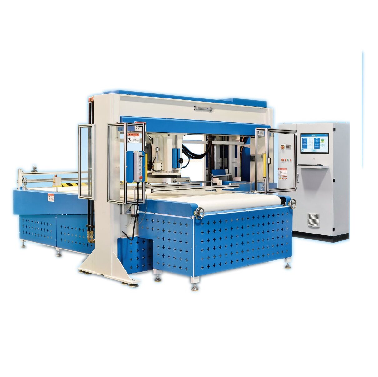 FULL-AUTOMATIC COMPUTER NUMERICAL CONTROL BELT FEEDING CUTTING MACHINE OF AUTOMATIC TOOL CHANGE