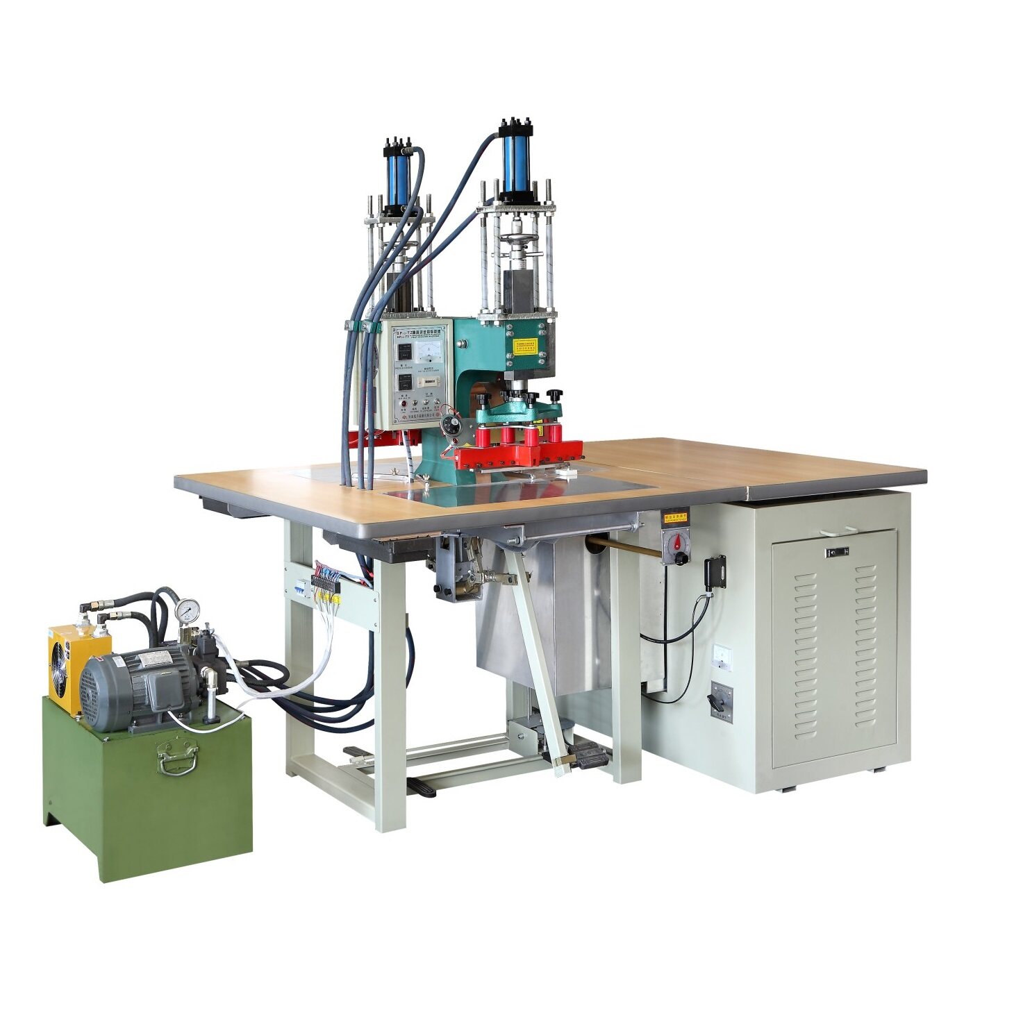 DOUBLE-HEADED PEDAL-DRIVEN HYDRAULIC POWER STANDARD-TYPE SERIES(HIGH FREQUENCY PLASTIC WELDING MACHINE)