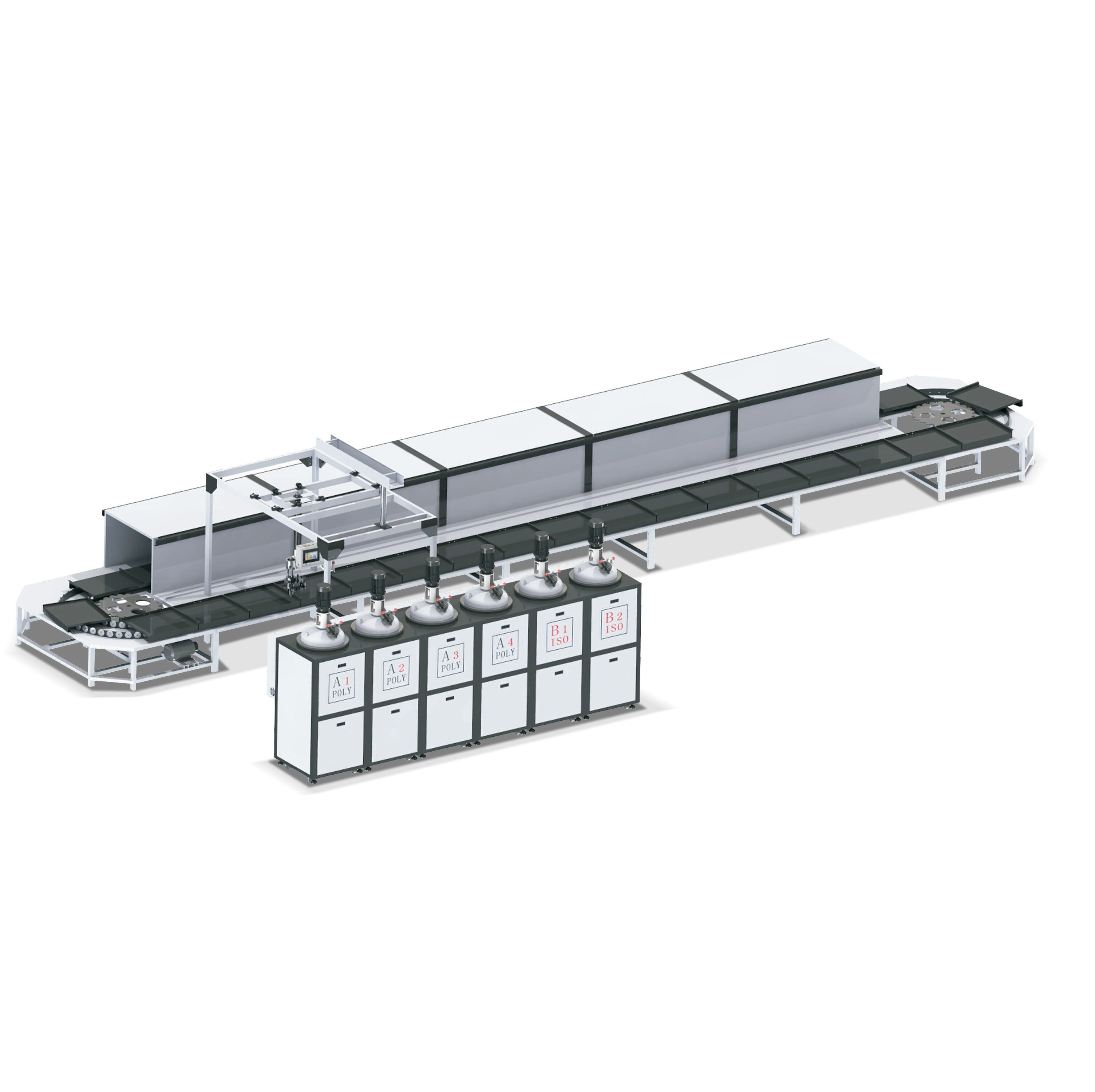 MANUAL GANG UP / SOLE SOLE POLYURETHANE CASTING MACHINE