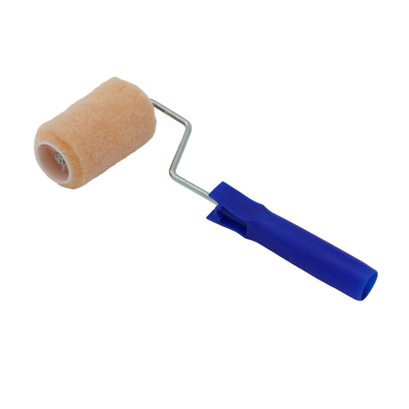 new custom made Polyester 12MM Nap Screwing Type Paint Roller PP Handle small paint roller