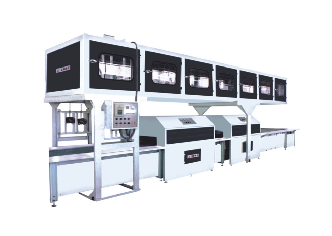 CLOSED SURFACE PRINTING AND FINISHING PRODUCTION LINE