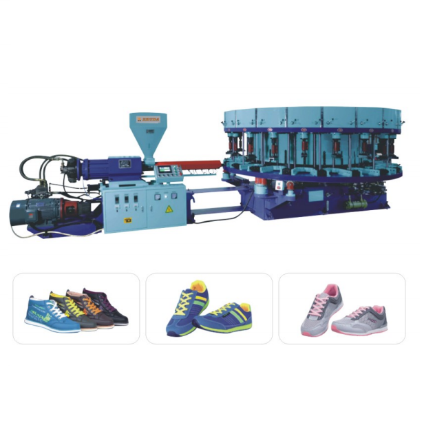 FULLY-AUTOMATIC DISK TYPE INJECTION MOULDING MACHINE