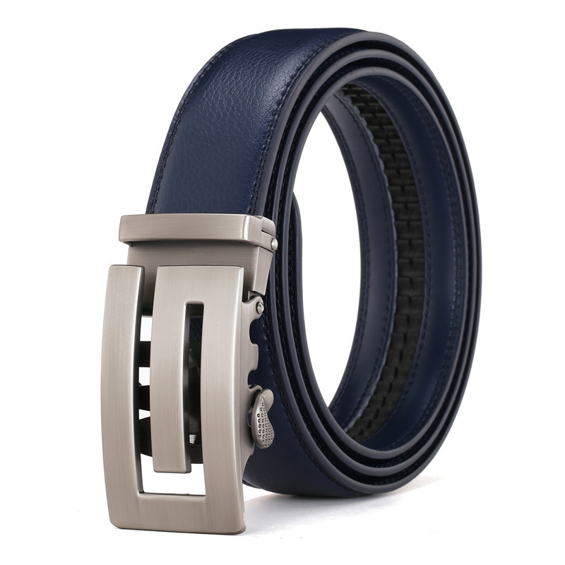 Wholesale Belt Buckle Mens Genuine Leather Belt Metal Automatic Buckle Belts For Men Fashion