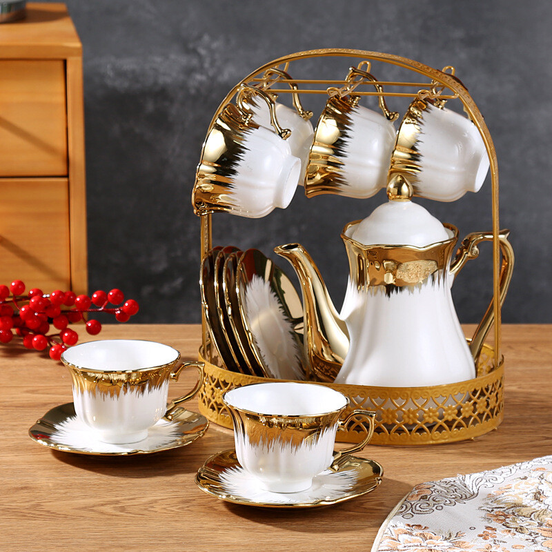 royal tea set,ceramic tea set,tea set with tea pot