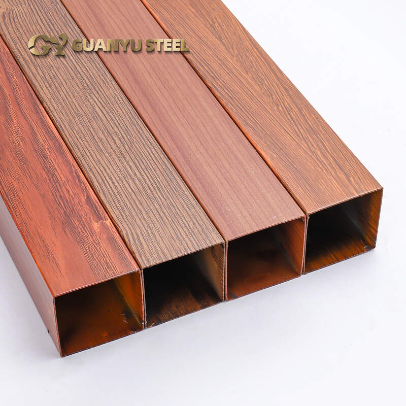 Stainless Steel Square Pipe Wood Grain Surface