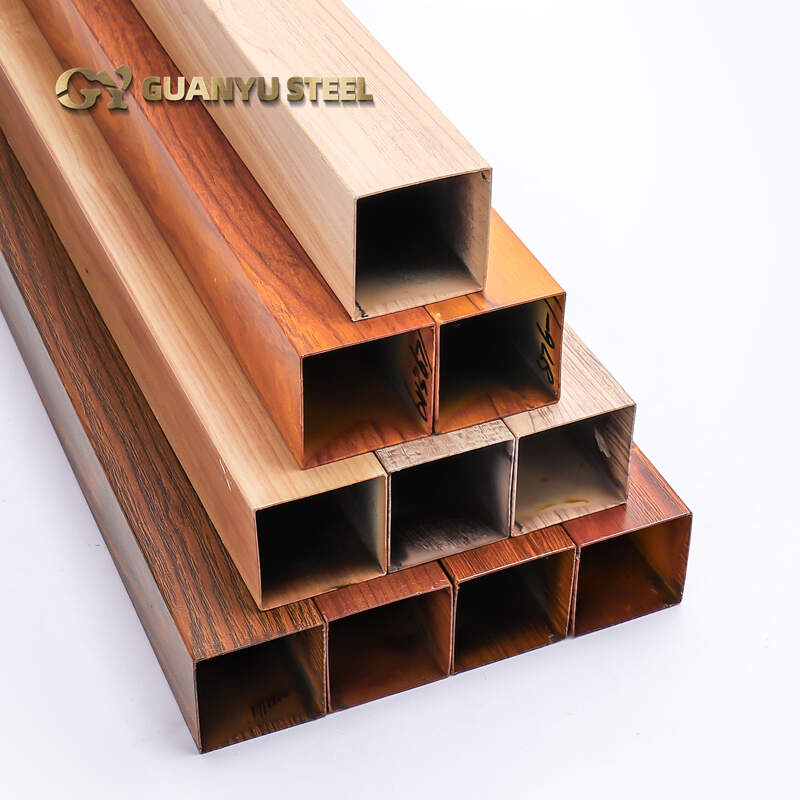 Stainless Steel Pipe Wooden Surface