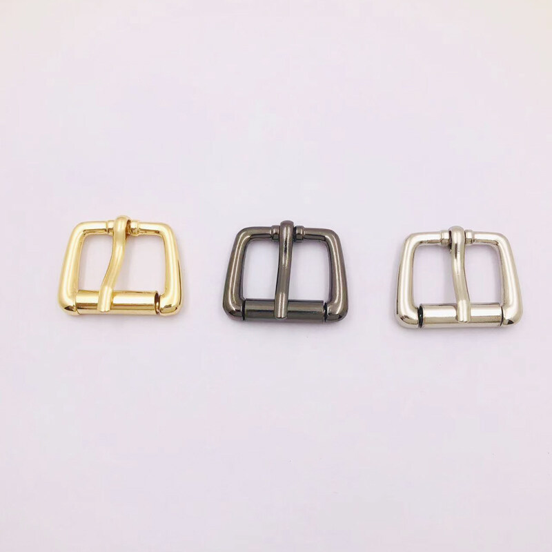 Hot Sale Trapezoid Shape Belt Accessories Zinc Alloy Pin Buckle Metal Roller Pin Belt Buckle For Bags Hardware Strap