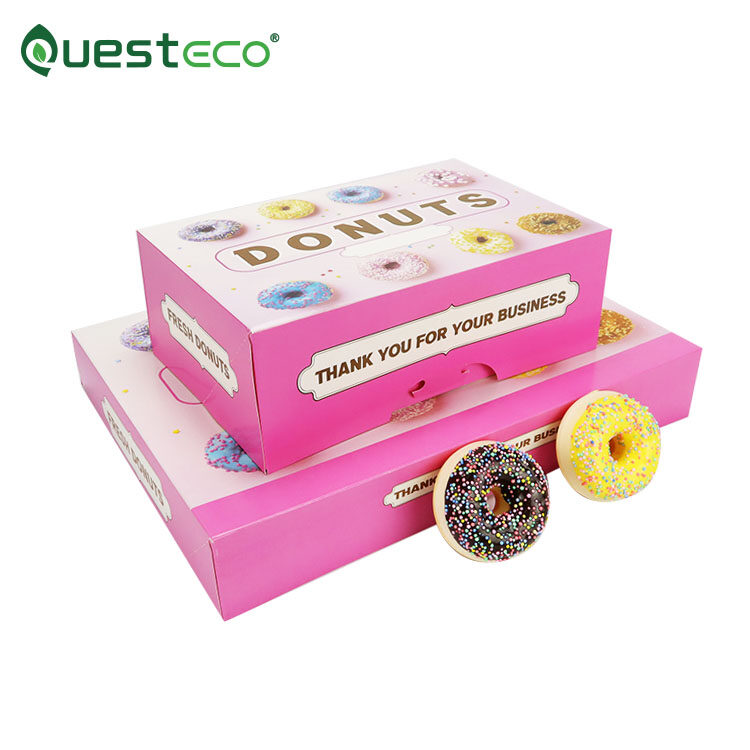 donut box;pink dount box