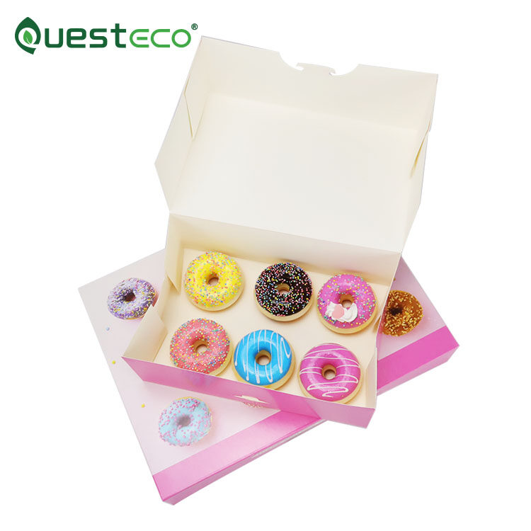 donut box;pink dount box