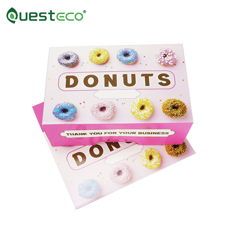 donut box;pink dount box