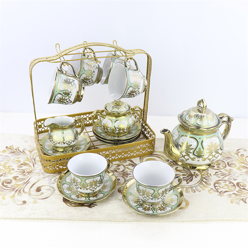 full tea set,elegant tea set,ceramic tea cup set