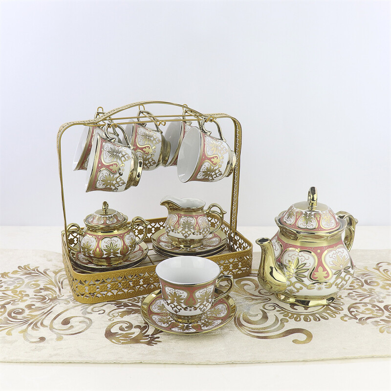 full tea set,elegant tea set,ceramic tea cup set