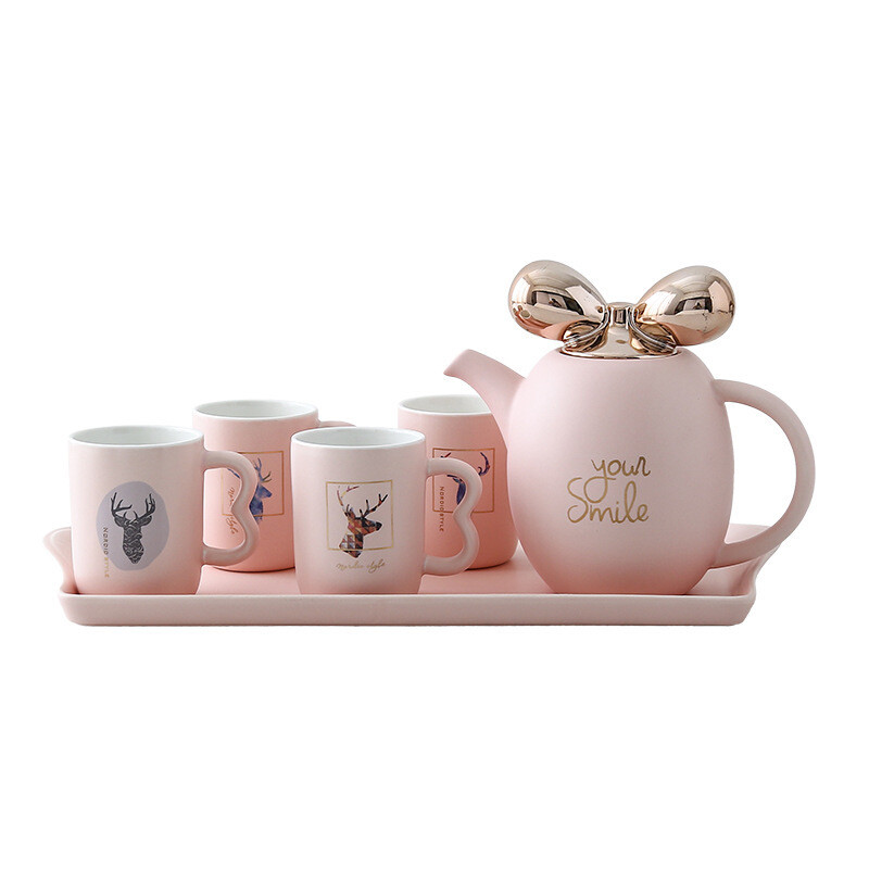 modern tea cups,tea set with kettle and tray,tea service