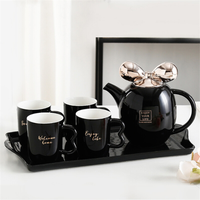 tea pot set for 4,tea plate set,tea tray set