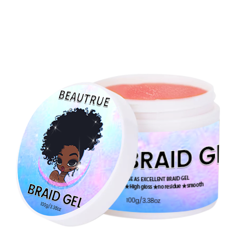 YOUR LOGO Braid Gel Hairstyling Braiding Gel Tames Frizz Edges Control Smooth Hold Twist Gel Hair Wax Hair Braid Gel