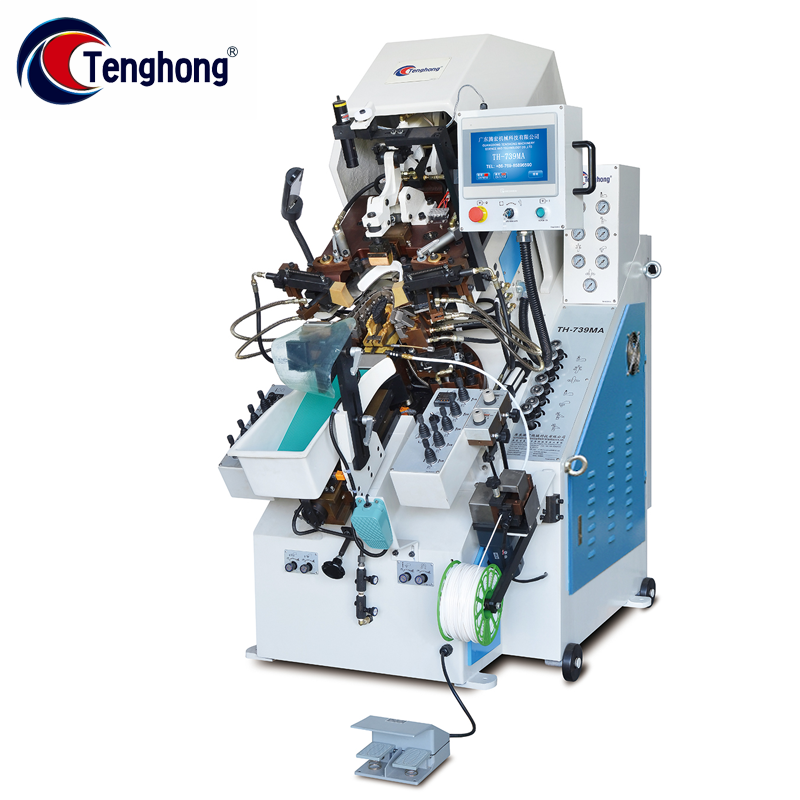 TH-739MA 9 Pincers Hydraulic Automatic cementing Toe Lasting Machines Supplier