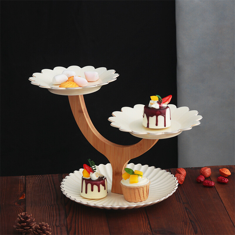 afternoon tea plate stand,afternoon tea wooden cake stand,cake stand bulk