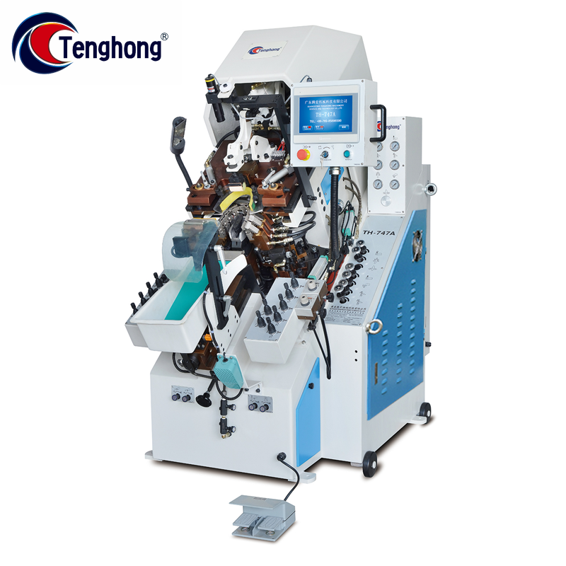 Tenghong TH-747A Manufacturer Customized 9 Pincer Computer Memory Control Automatic machinery shoes making Toe Lasting Machine